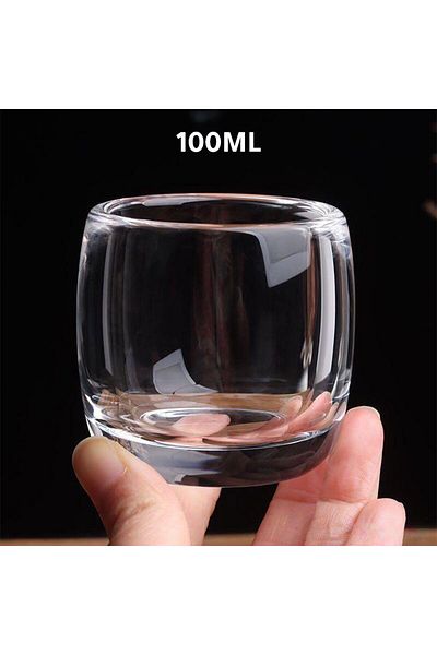 MIBRU Streamlined 280ml Glass Coffee Mug – Elegant, Transparent Cup for Coffee & Beverages