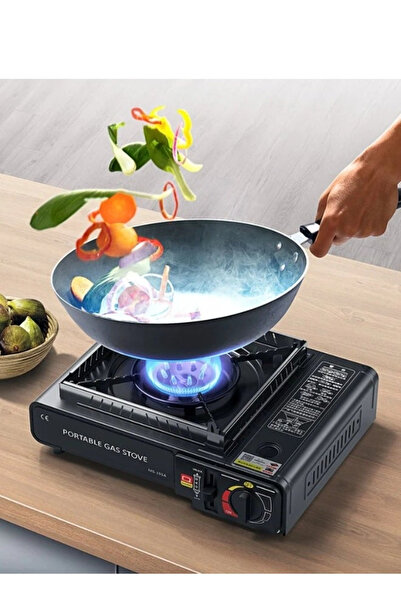 Denx gas stove dual use type, Portable for trips and camping | 2.8 kw | 220 Gas capacity | DX1763