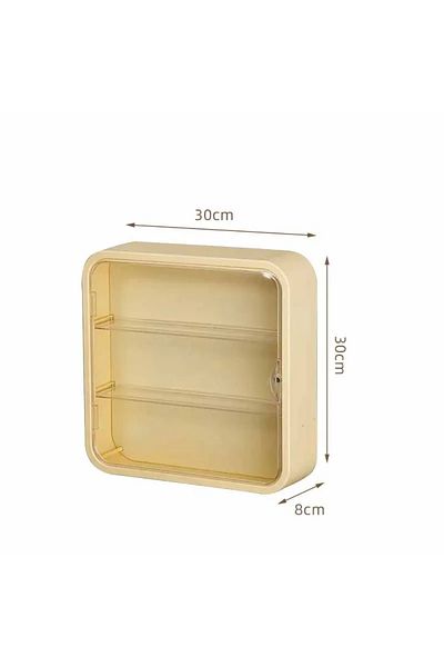 Choice Butter Yellow Doll Toy Storage Box Blind Box Display Stand Wall Mounted Dust Proof Acrylic Storage B