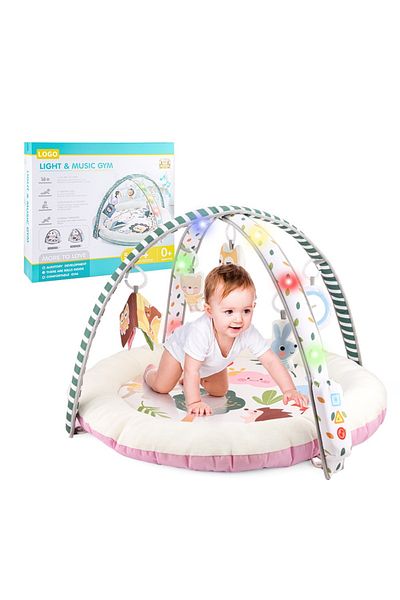 Homio Homio Interactive Mattress, 85x85x50 cm, Equipped with 5 interactive toys, multicolor
