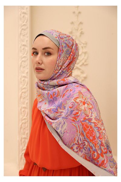 Silk Home Σάλι Mayda με μοτίβο δάφνης