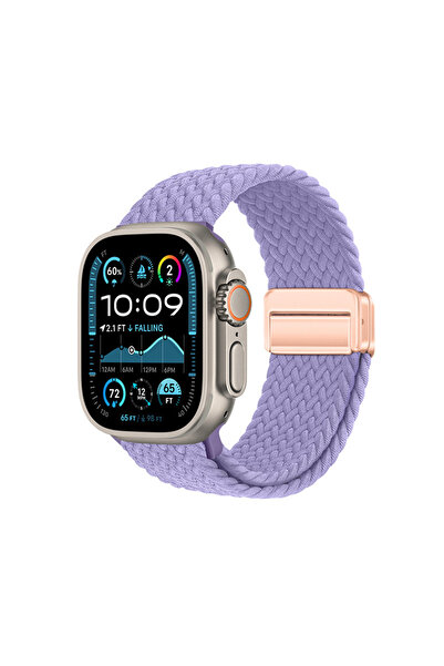 morfide حزام ساعة أبل ألترا 49 ملم زور كيه آر دي-134 بتصميم شبكي من القش