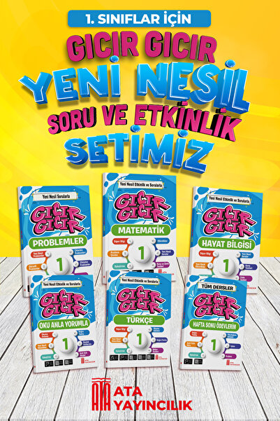 Ata Yayıncılık 1. Sınıf Gıcır Gıcır 6'lı Set (Türkçe-Matematik-Haya Bilgisi-Problemler-Oku Anla Yorumla-Hafta Sonu
