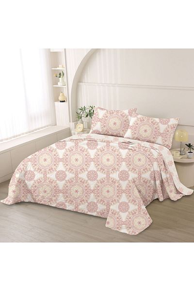 Orange Bed & Bath New Big |Double Bed Cover 3 Pieces - Caselli