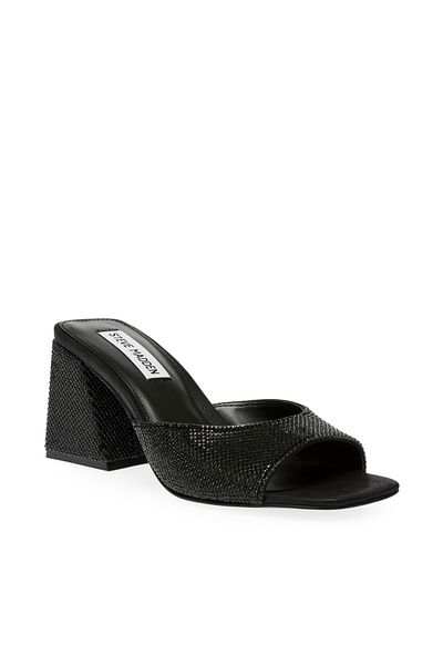Steve Madden GLOW07S1-00G Black Heeled Sandals for women