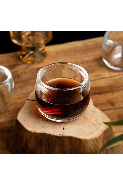 MIBRU Streamlined 280ml Glass Coffee Mug – Elegant, Transparent Cup for Coffee & Beverages