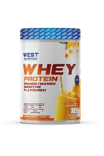 West Nutrition Whey Protein Powder 540 Gr 18 Servings Mango & Orange Smoothie Flavored