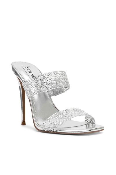 Steve Madden NEBU02S1-SCR Silver-colored Heeled Sandals for women