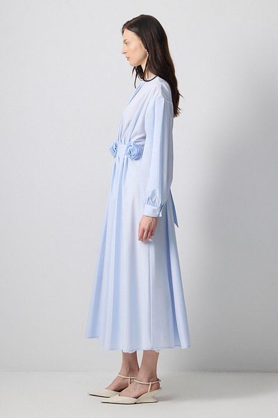 Touché Privé ROCHIE POPLIN PLISĂ DETALIE FLORI