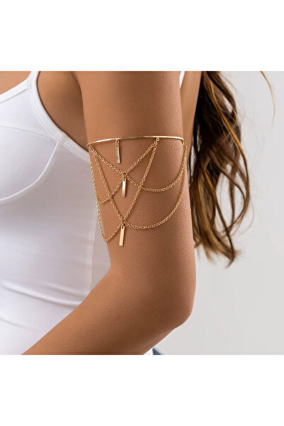 Girift Vintage Ysola Zincirli Kol Takısı Üst Kol Bileziği