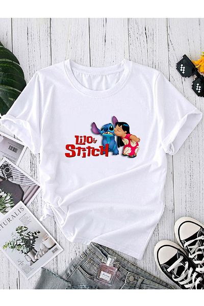 makiteks Tricou unisex oversize cu decolteu cu imprimeu alb negru gri