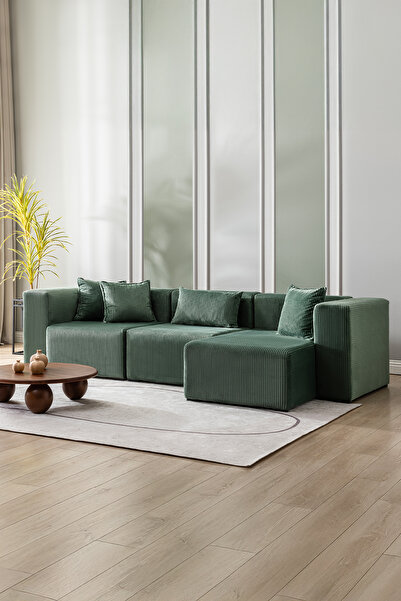 GOOD NİGHT Katt Modüler Ekstra Rahat İskeletli Koltuk 3 Lü 10 Renk