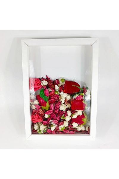 Hometaş Ev Ürünleri 25X30 Deep Memory Frame Rose Box Prompt Flower Frame New Generation Frame