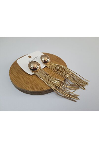 Kaw Püsküllü Çelik Top Küpe