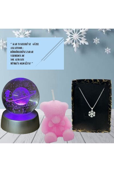 ARMOR4 NANO CERAMİC COATİNG Renk Değiştiren Led Işıklı Cam Satürn Kız Küre Çe...