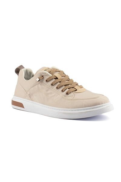 GAMELU Ανδρικά αθλητικά παπούτσια Vulgar Beige Casual με ραμμένες σόλες