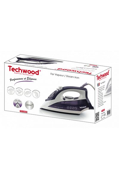 Techwood TFV-2403C steam iron, 2400W, ceramic soleplate, self-cleaning