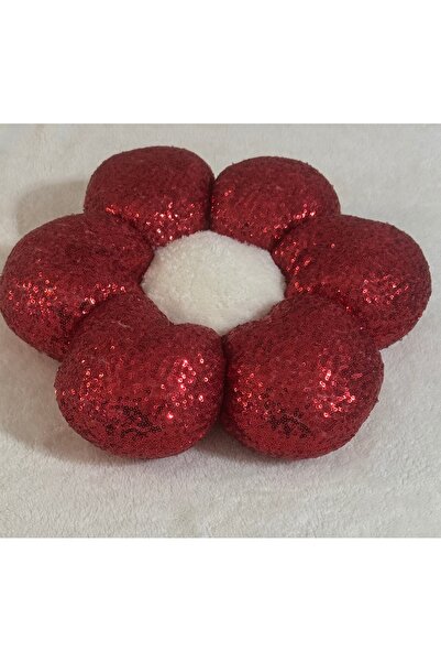 happyteks boutique Crvena kapa sa šljokicama Jastuk