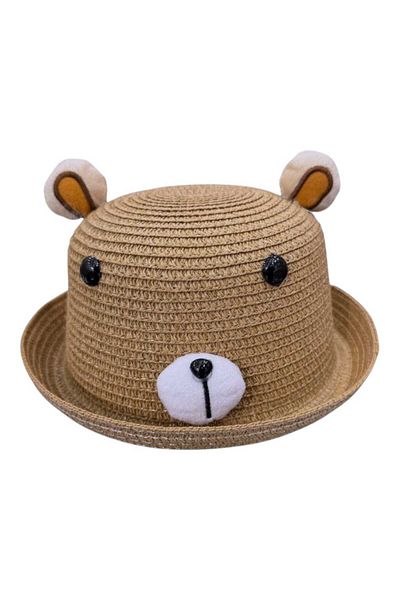 Aware Time 1-3 Years Unisex Children's Straw Fedora Hat