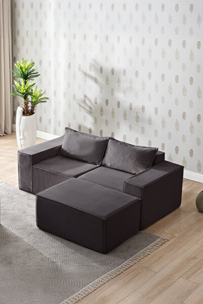 GOOD NİGHT Puzzle Koltuk Tamamen Sünger Minimalist 3 lü Koltuk