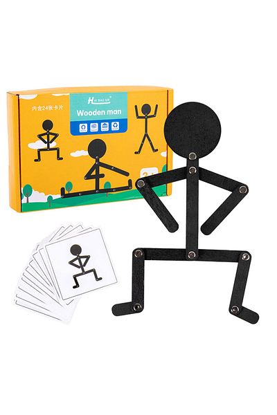 Generic Toy wooden man buzzle KB-014