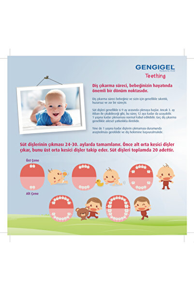Gengigel Teething Jel Diş Çıkarma Jeli 20 ml