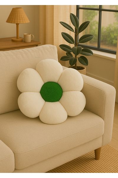 Plush Soft Plush Daisy Decorative Pillow Cushion - Imported Fabric - Antiallergic