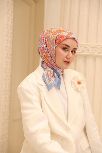 Silk Home Eșarfă de mătase Olinda cu model Süreyya