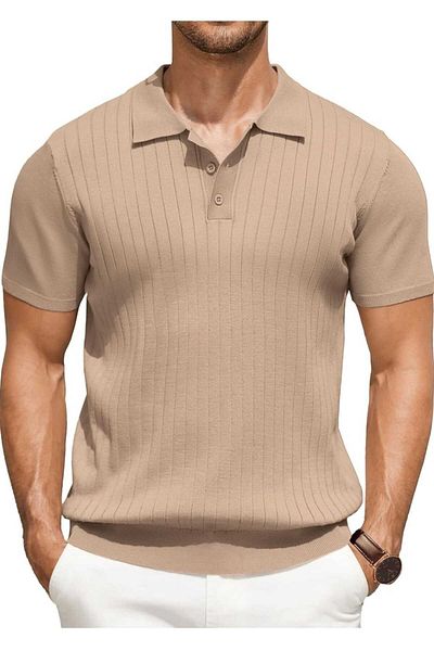 youknitwear you Πλεκτό μπλουζάκι Maniche Polo Neck