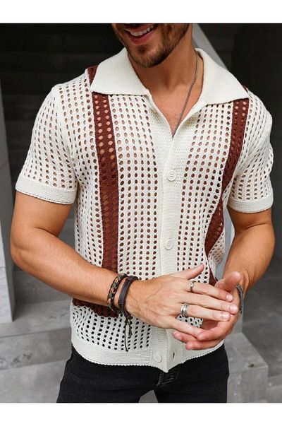 youknitwear you Dakota Polo Neck Knitwear T-Shirt