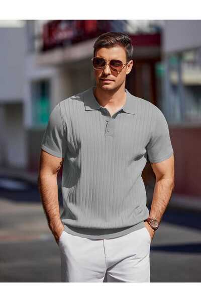 youknitwear you Πλεκτό μπλουζάκι Maniche Polo Neck