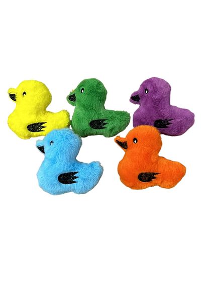 Markapet Plush Duck Cat Dog Toy with Sound Various Colors 15 cm