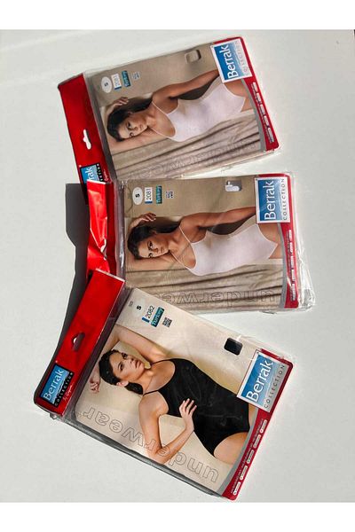 Berrak 3 Pieces -1 Black, 1 White, 1 Beige Color Rope Strap Body