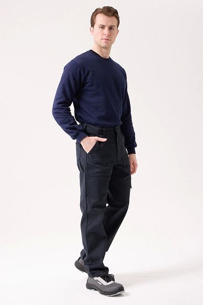 Kardelen İş Elbiseleri Winter Work Pants - 100% Cotton Gabardine, Semi Elastic Waist, Multi Pockets, Cold Weather Protection