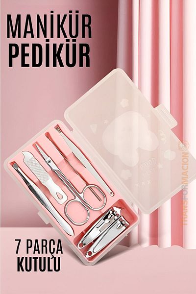 Transformacion Manicure Pedicure Kit 7 Piece Boxed Professional Kit 721576