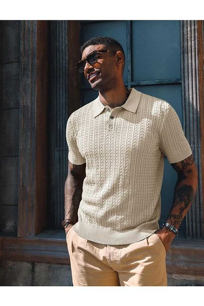 youknitwear you Μπλουζάκι Ruben Polo Collar Knitwear