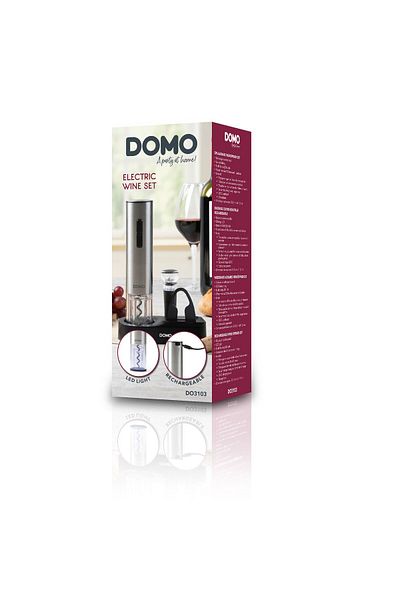 Domo Sada elektrických vývrtek DO3103, nerezová ocel, baterie