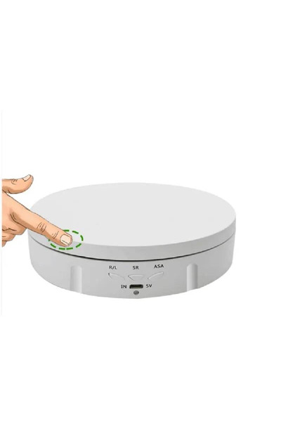 Cloody 360 Derece Hız Ayarlı Oto Döner Motorlu Şarjlı Pilli Ürün Teşhir Fotoğ...