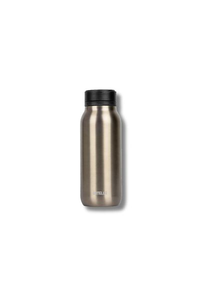 Botella Insulated Stainless Steel Water Bottle-leakproof, Keeps Drinks Hot&cold, 650ml For Work,gym,gunblack
