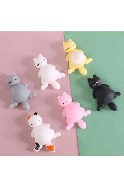 LEDONLİNE 1 Adet Sevimli Büyük Karın Kedi Squishy Oyuncaklar 9cm-5cm