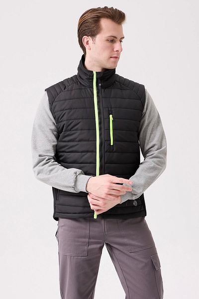 Armadillo Ripstop Fabric Bomber Puffer Vest Lightweight Design Durable Warm Winter Vest with Zipper Pockets
