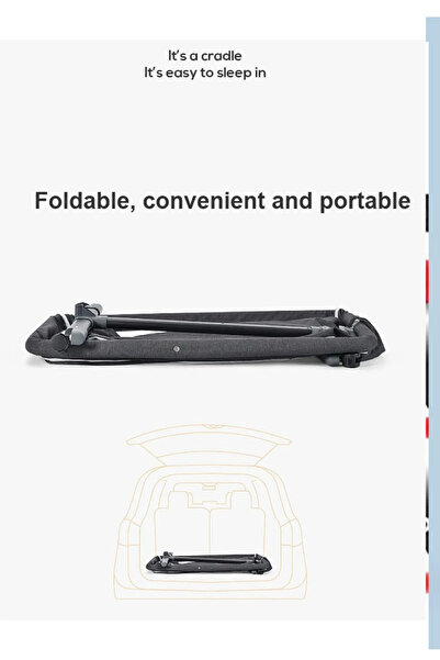 Cady One 3-in-1 Portable Foldable Baby Travel Bed with Breathable Mesh Mattress and Adjustable Height