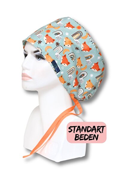 doktorbonem Mărime standard, model de vulpe, portocaliu, turcoaz, doctor, asi...