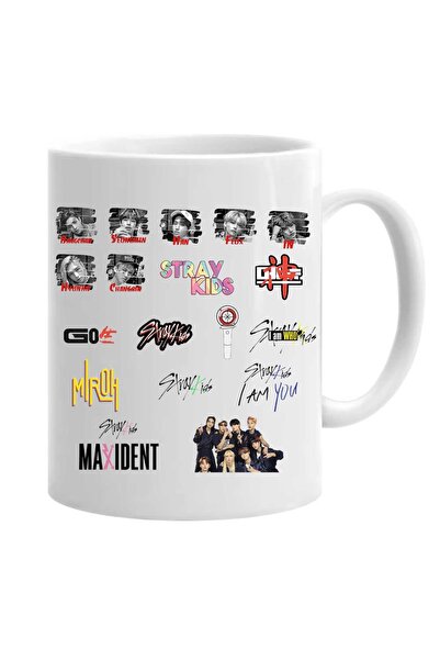 OEM Εξατομικευμένη λευκή κούπα Stray Kids K-pop Band, INOVATIX®. 330 ml