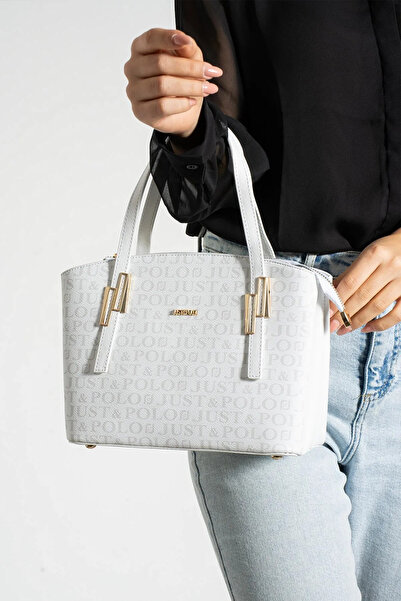 Just Polo Women's Print Patterned Medium Size Hand and Shoulder Bag