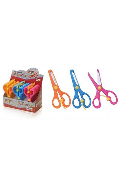 Yuka Children's Scissors - School Scissors, 1 Plastic Spring Blunt Tip Protection