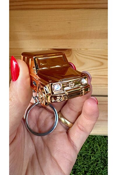 USB LİGHTER Usb Lighter Araba Figürlü Anahtarlık Usb Çakmak / Rose Gold