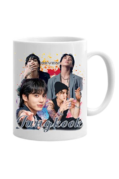 OEM Cana personalizată bts jungkook seven albă, INOVATIX®. 330 ml