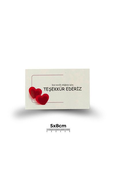 Copyder 5X8 cm Thank You Card 100 Pcs Thanks Written Mini Cards for Business