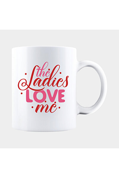 OEM Εξατομικευμένη λευκή κούπα THE LADIES LOVE ME, INOVATIX®. 330 ml